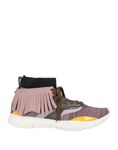 Valentino Garavani Man Sneakers Pastel Pink Size 11 Textile Fibers, Leather