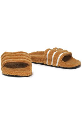 adidas shearling slides