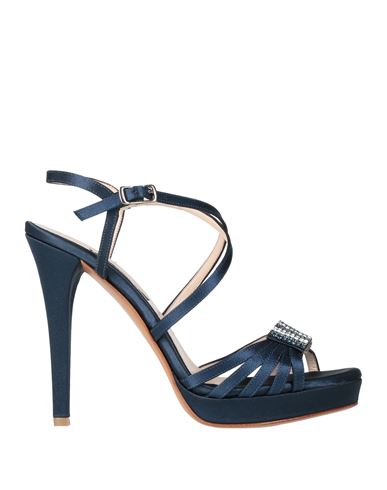 Albano Woman Sandals Blue Size 8 Textile Fibers