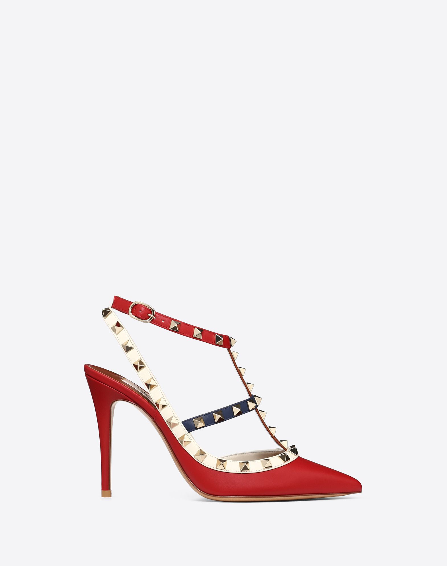 valentino multicolor rockstud sandals