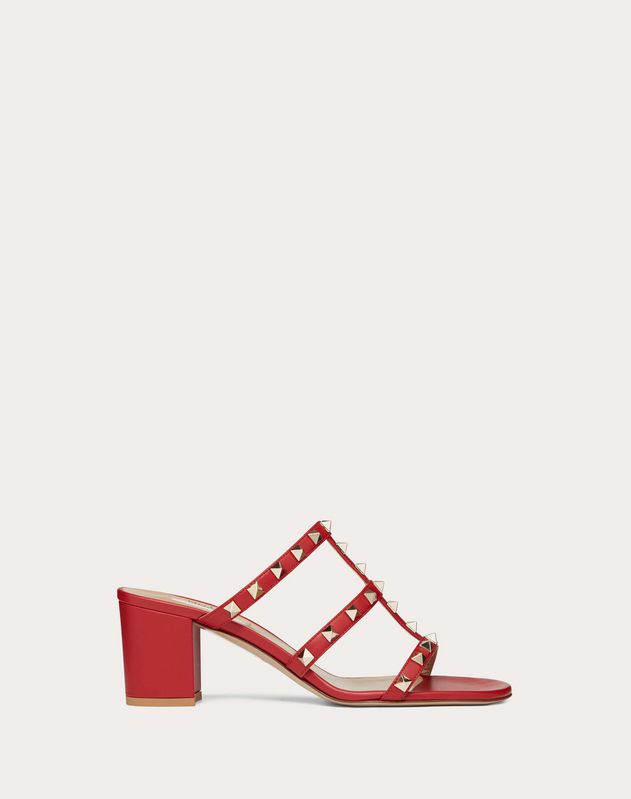 valentino rockstud sandals red