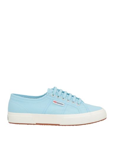 Superga Man Sneakers Sky Blue Size 8 Textile Fibers In Animal Print