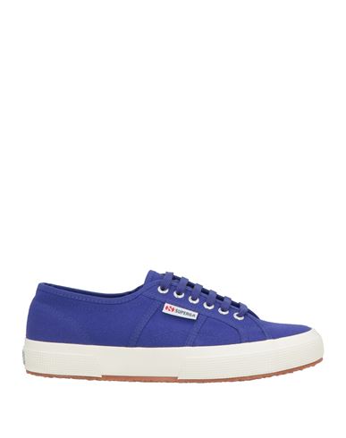 Superga Man Sneakers Blue Size 8 Textile Fibers In Blue