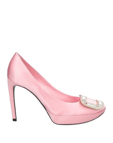 Roger Vivier Woman Pumps Light Pink Size 6 Textile Fibers In Pink