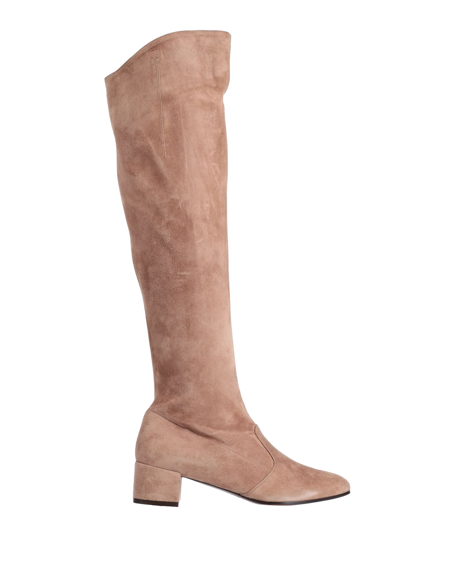 L'AUTRE CHOSE L' AUTRE CHOSE WOMAN KNEE BOOTS SAND SIZE 7 SOFT LEATHER