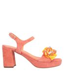 LES �TOILES Lucques Damen Sandale Farbe Orange Gr��e 7