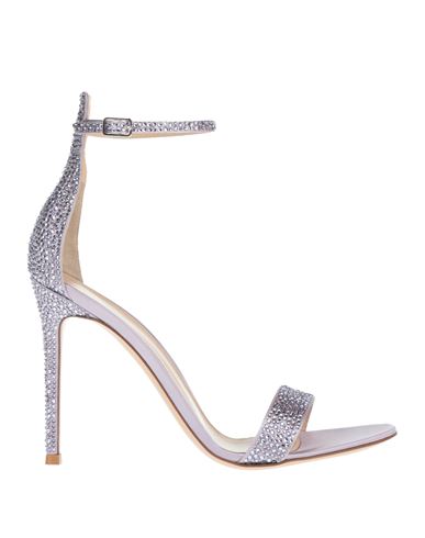Gianvito Rossi Woman Sandals Lilac Size 11 Textile Fibers In Purple