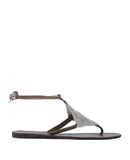 LAIDBACK LONDON Damen Zehentrenner Farbe Dunkelbraun Gr��e 7