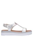 ANGELA GEORGE Damen Sandale Farbe Silber Gr��e 7