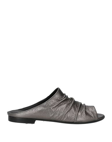 Shop Zoe Woman Sandals Steel Grey Size 8 Soft Leather