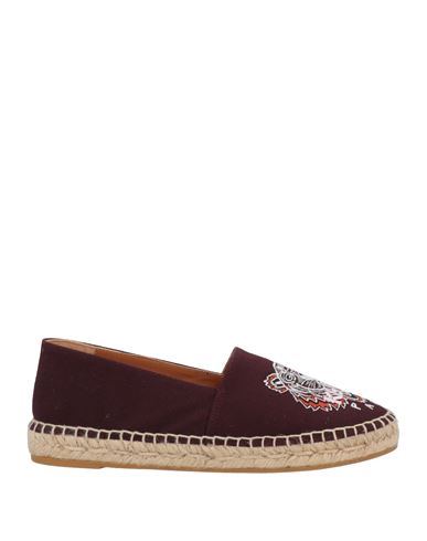 Kenzo Woman Espadrilles Burgundy Size 5 Textile Fibers In Red