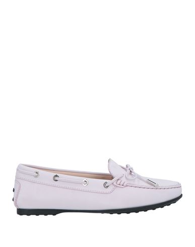 Tod's Woman Loafers Light Pink Size 6 Leather