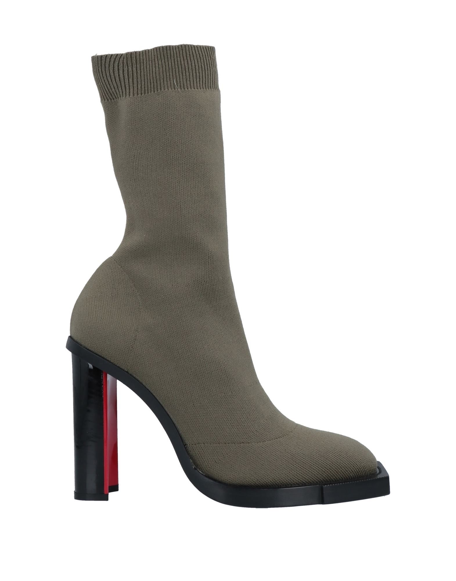 Alexander Mcqueen Ankle Boots In Military Green