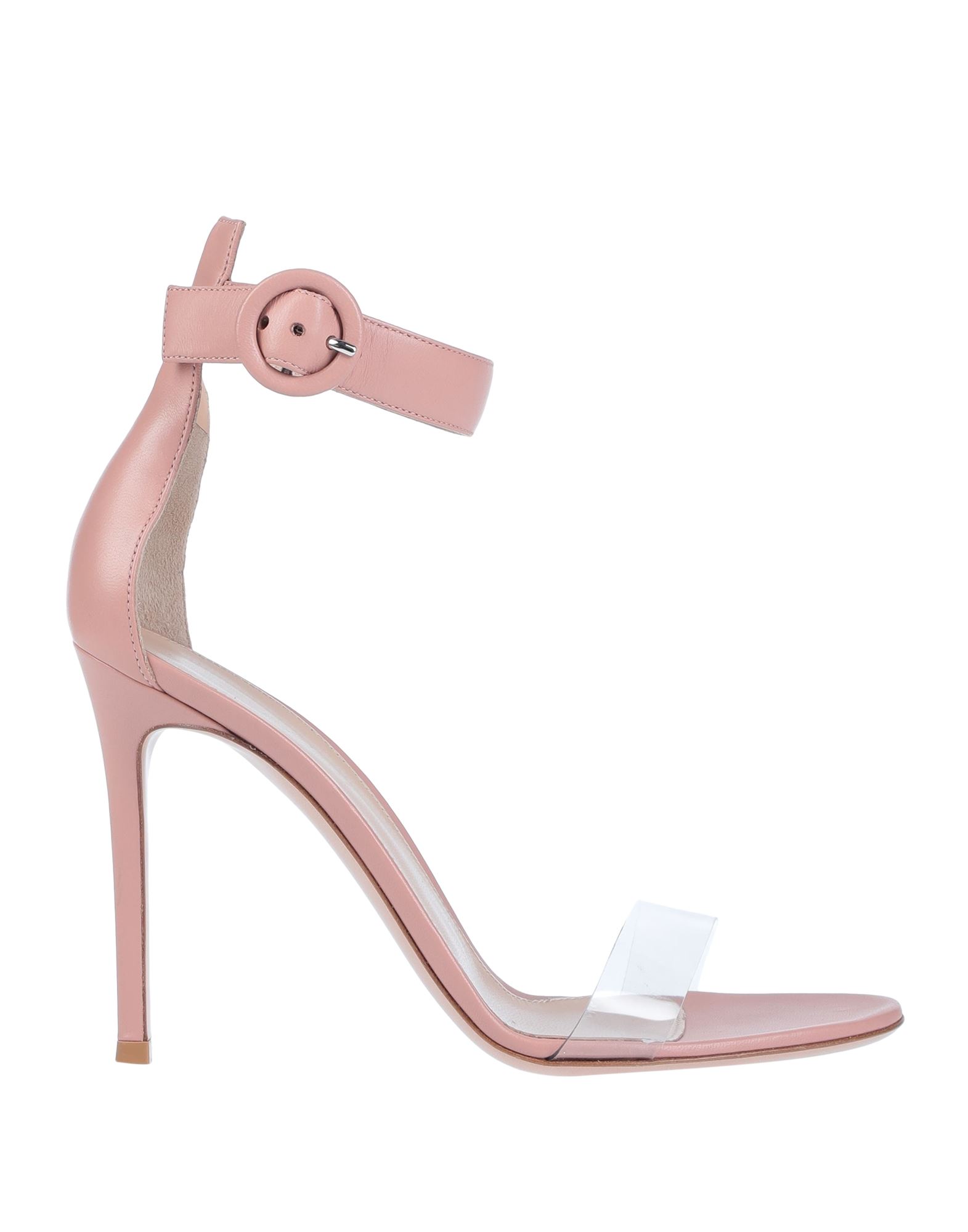 《セール開催中》GIANVITO ROSSI レディース サンダル ピンク 35 ポリ塩化ビニル / 革