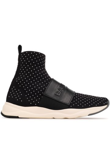 balmain knit sneakers