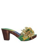 CAF�NOIR Damen Mules & Clogs Farbe Gr�n Gr��e 7