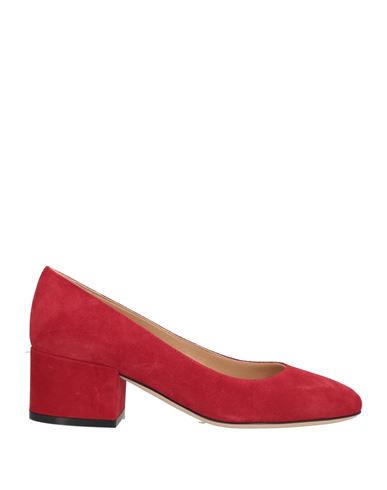 Sergio Rossi Woman Pumps Tomato Red Size 6 Leather In Red