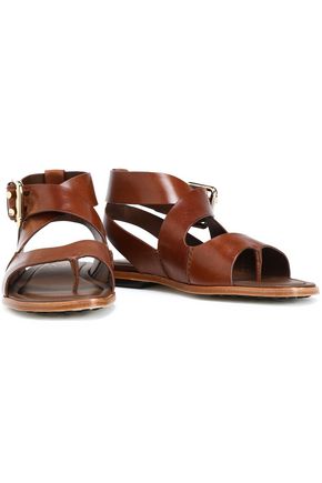 Cutout leather sandals | TOD'S | Sale up to 70% off | THE OUTNET