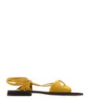 8 by YOOX Damen Sandale Farbe Gelb Größe 9