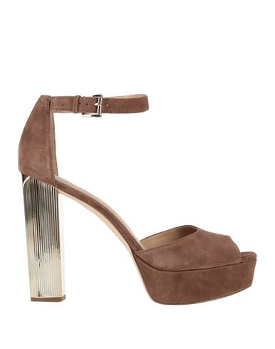 Michael Michael Kors Paloma Platform Woman Sandals Brown Size 10 Sheepskin  | ModeSens