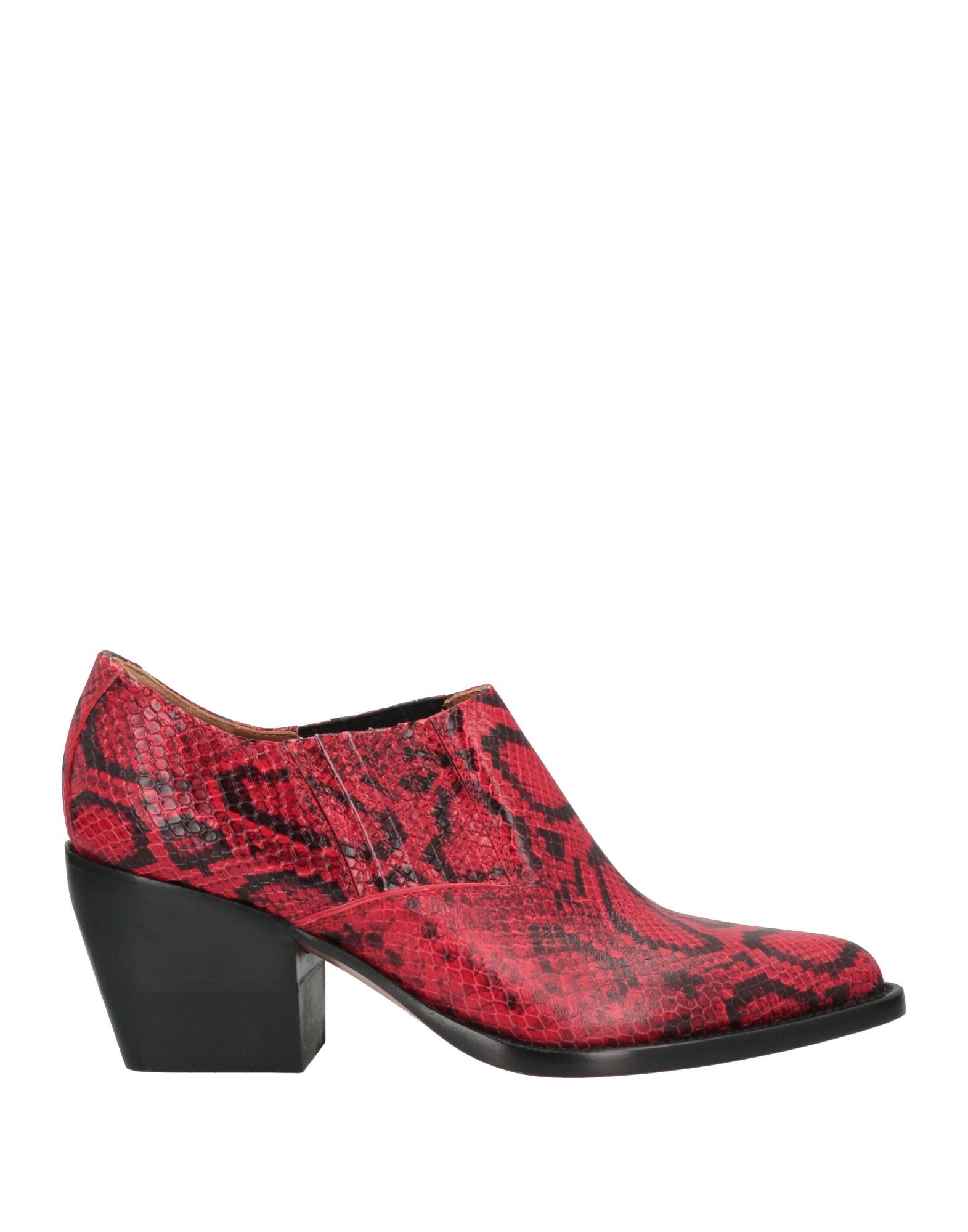 Chloé Ankle Boots In Red