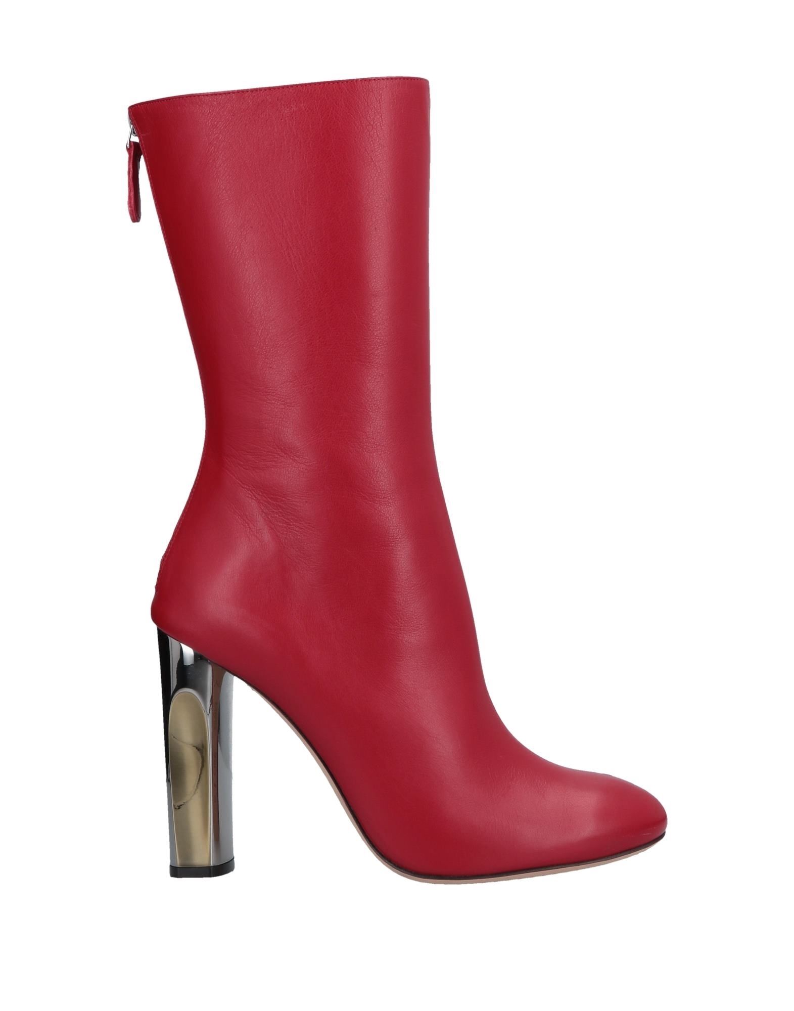 ALEXANDER MCQUEEN ALEXANDER MCQUEEN WOMAN ANKLE BOOTS RED SIZE 8 SOFT LEATHER,11660668HT 10