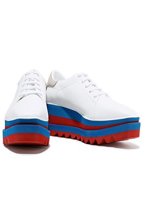 Stella Mccartney Sneak Elyse 75 Platform Sneakers In White