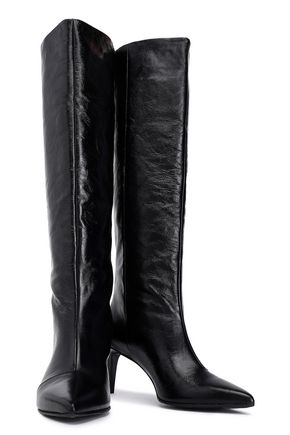 Click to view more detailed imagery on our partner's website Rag & Bone Beha Knee-high Leather Boots In Black