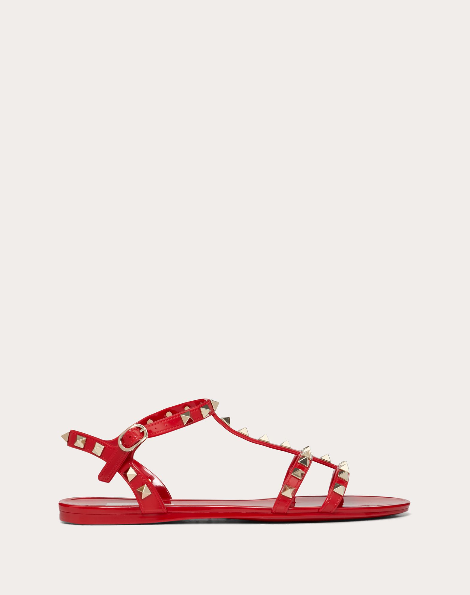 Rockstud flat rubber sandal for Woman | Valentino Online Boutique