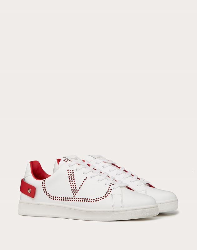 Leather BACKNET sneaker for Woman | Valentino Online Boutique Leather BACKNET sneaker for Woman | Valentino Online Boutique