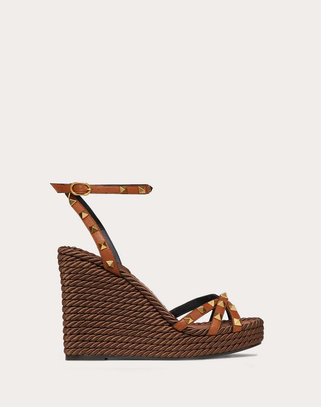 valentino rockstud wedge sandals