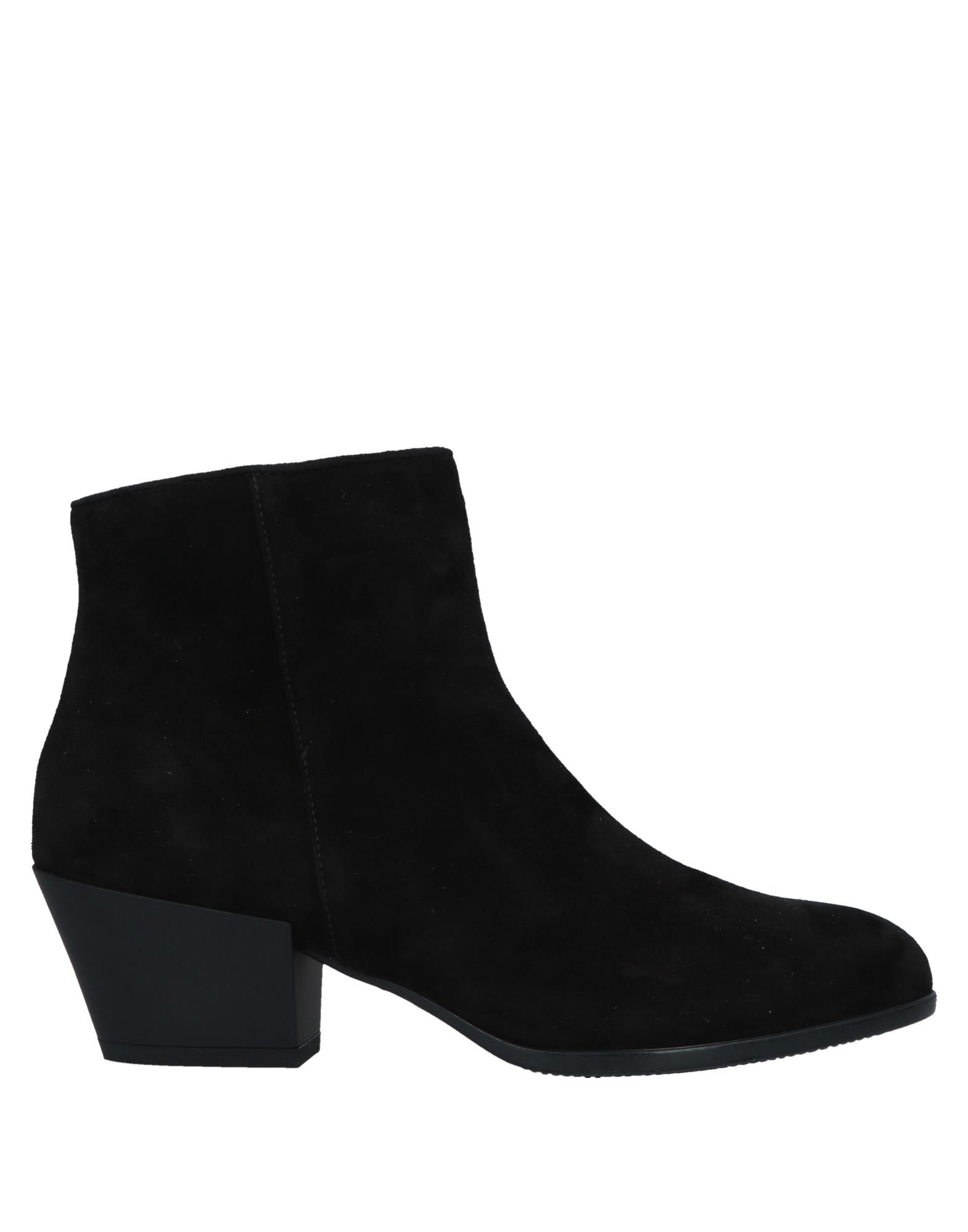 Shop Hogan Woman Ankle Boots Black Size 5 Soft Leather