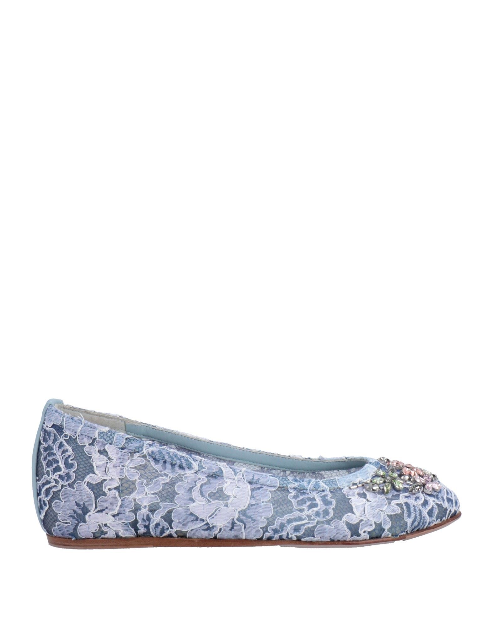 Le Silla Ballet Flats In Sky Blue | ModeSens