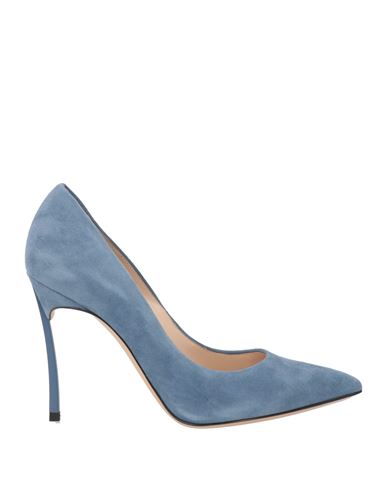 Woman Pumps Pastel blue Size 9 Leather