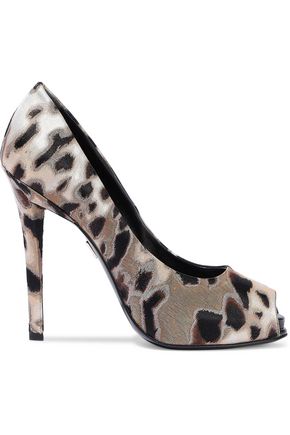roger vivier leopard flats