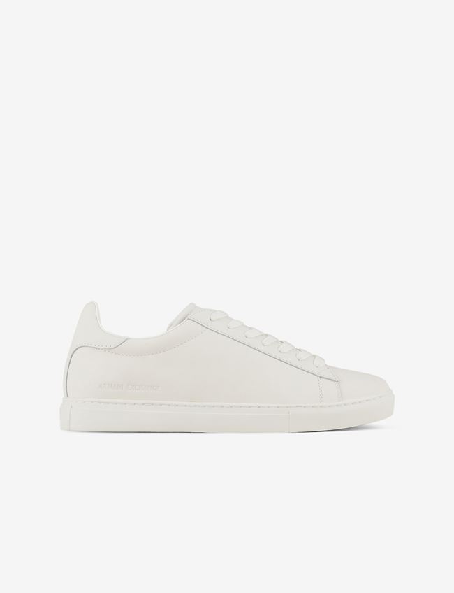 Armani Exchange Sneakers Bianco Bovino