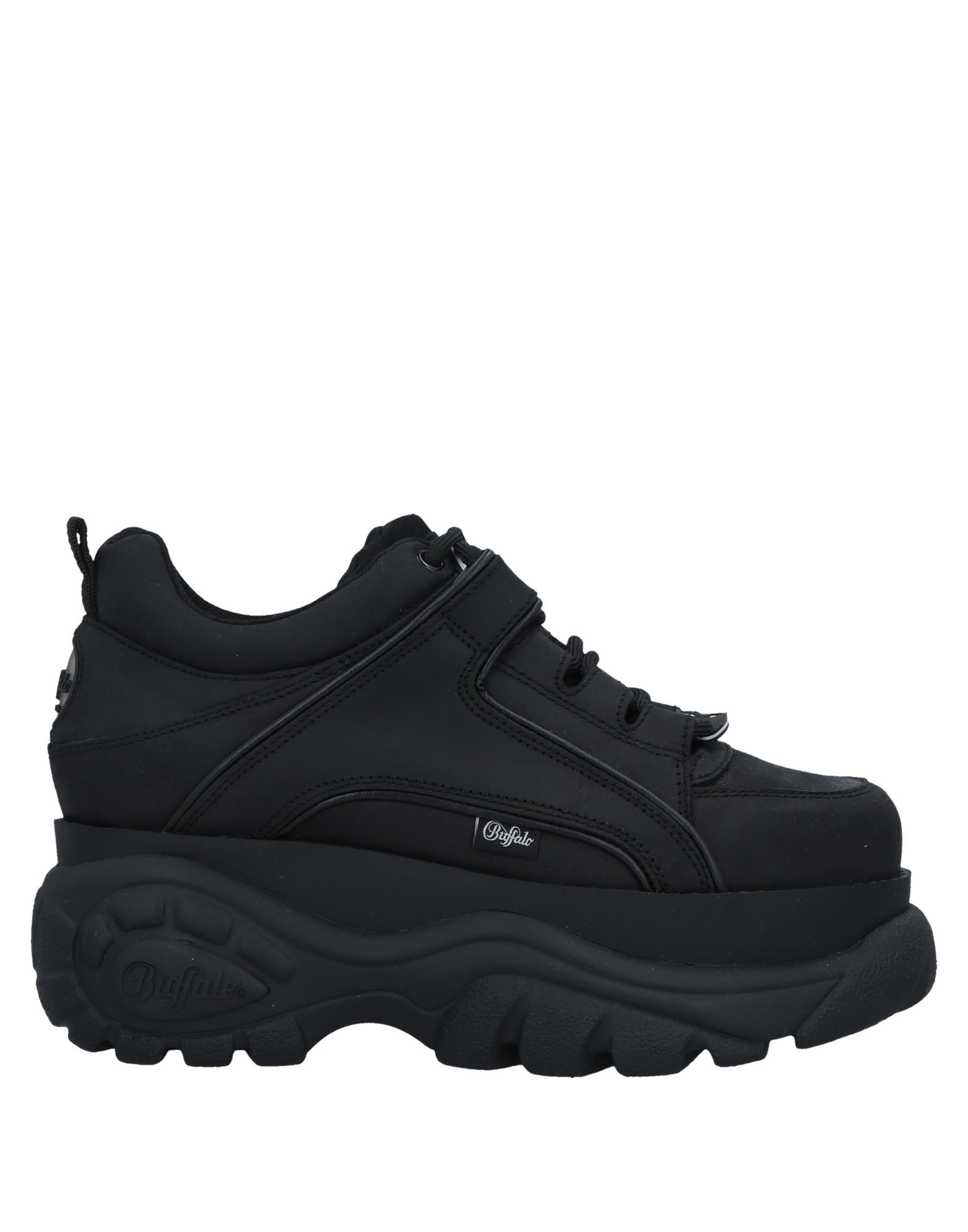 Buffalo Platform Low-top Sneakers In Black
