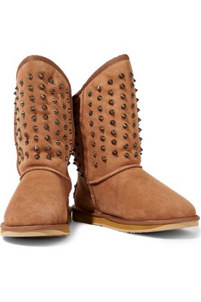 AUSTRALIA LUXE COLLECTIVE PISTOL STUDDED SHEARLING BOOTS,3074457345620455648