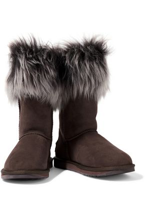 Australia Luxe Collective Woman Foxy Shearling Boots Chocolate