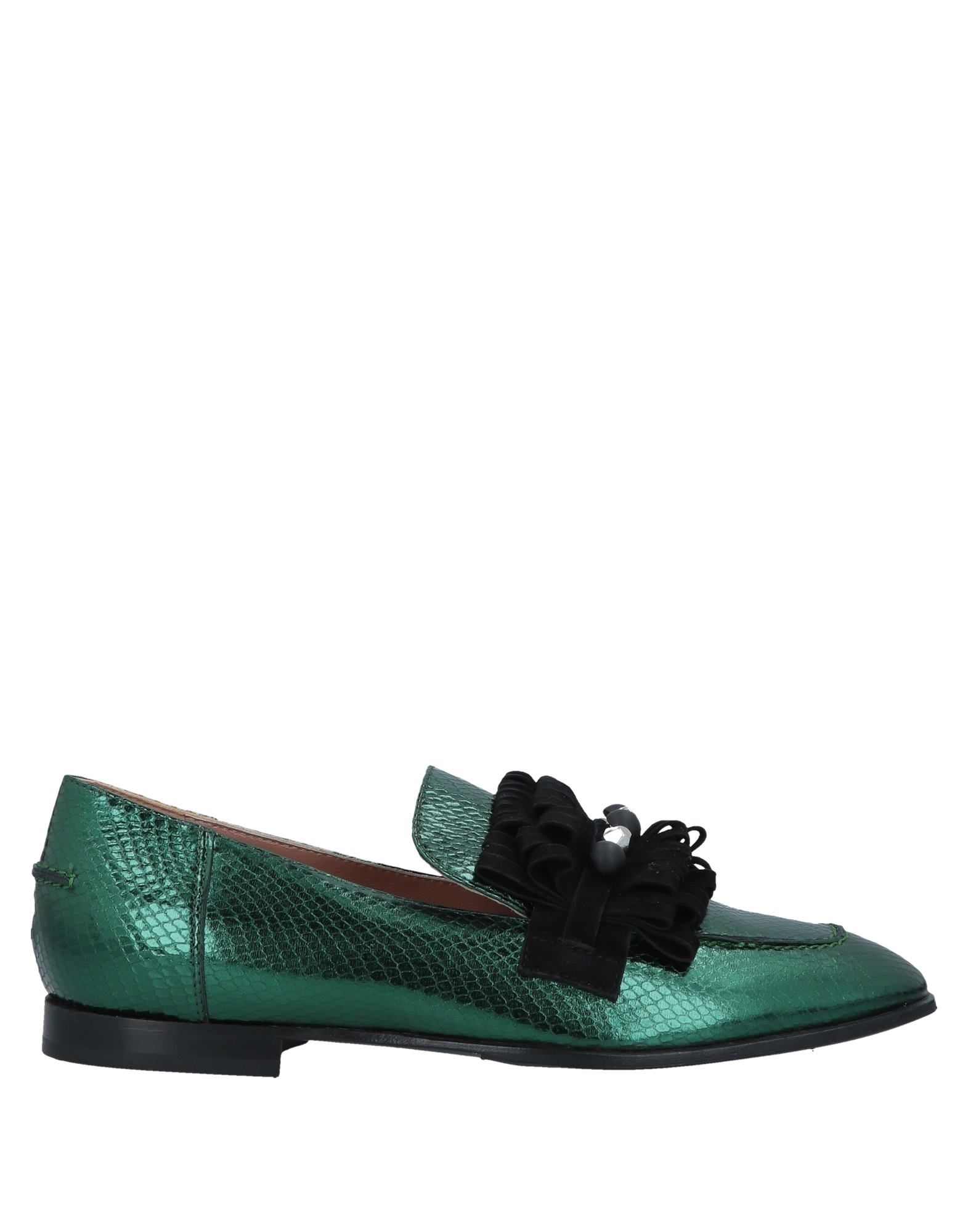 Pollini Loafers In Green