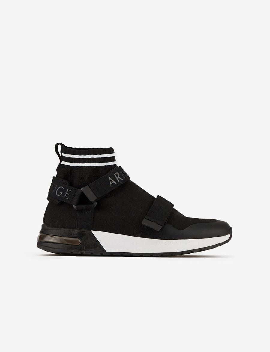 Armani Exchange SOCK SNEAKERS WITH STRAPS, Sneakers for Men | A|X ...