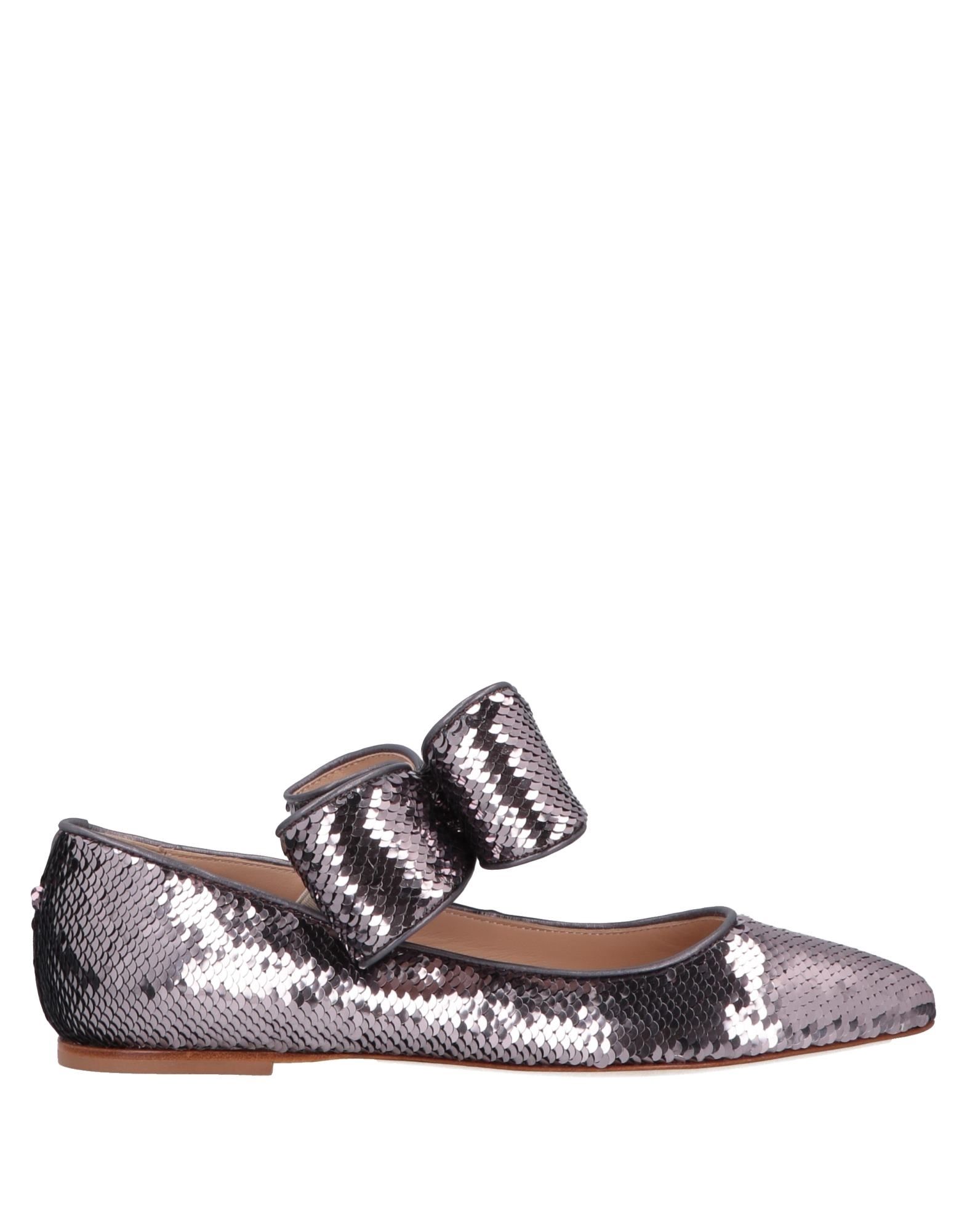 polly plume ballet flats in gray
