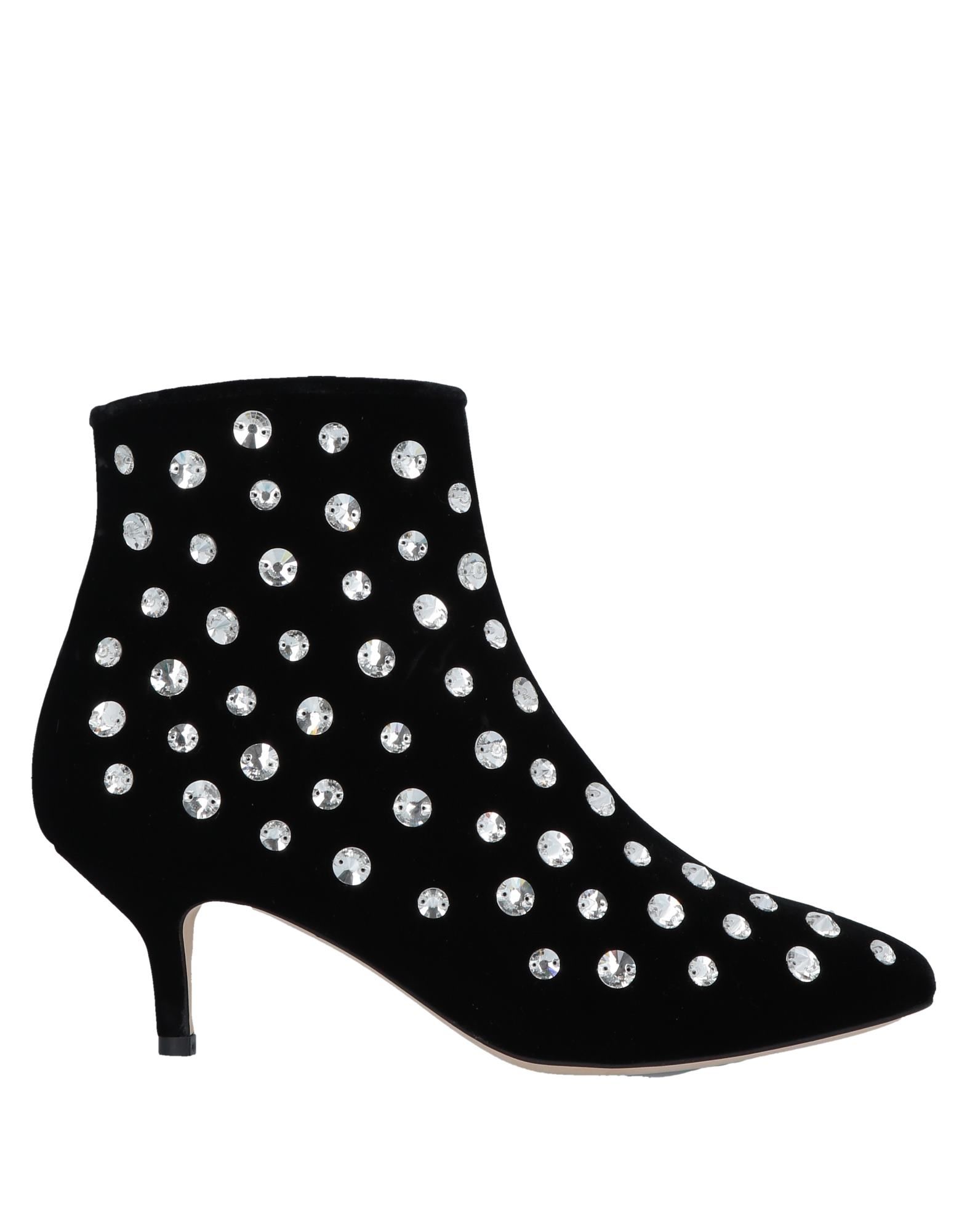 Shop Polly Plume Woman Ankle Boots Black Size 6 Textile Fibers