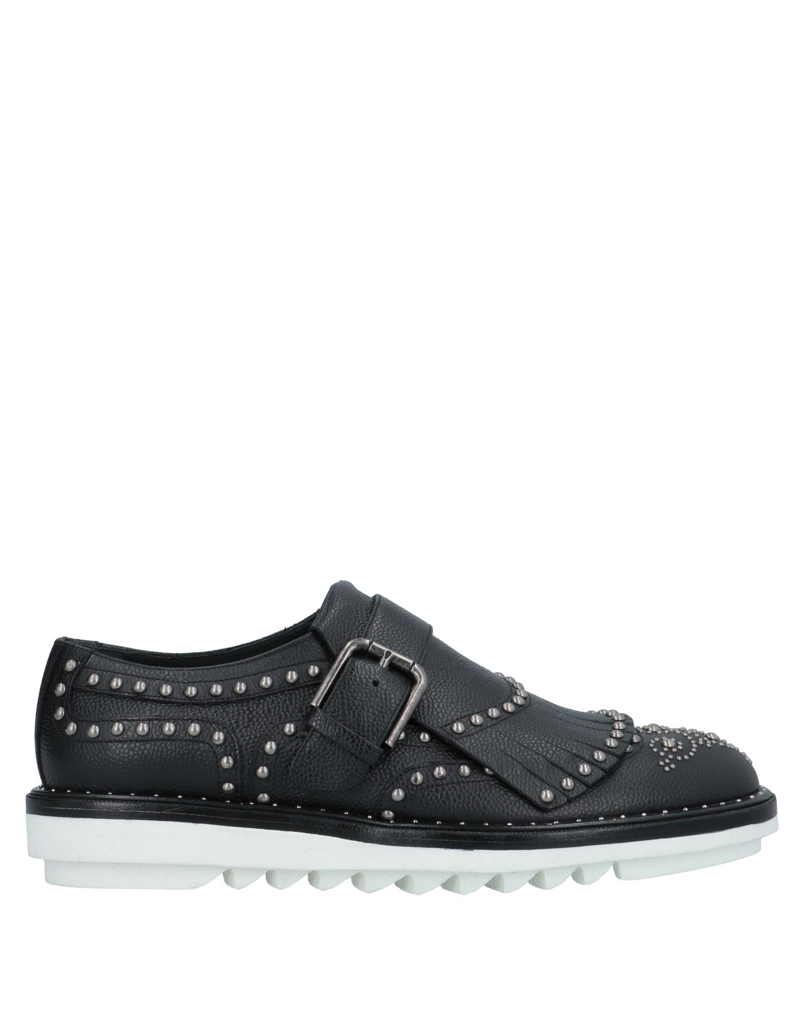 Shop Dolce & Gabbana Man Loafers Black Size 8 Calfskin