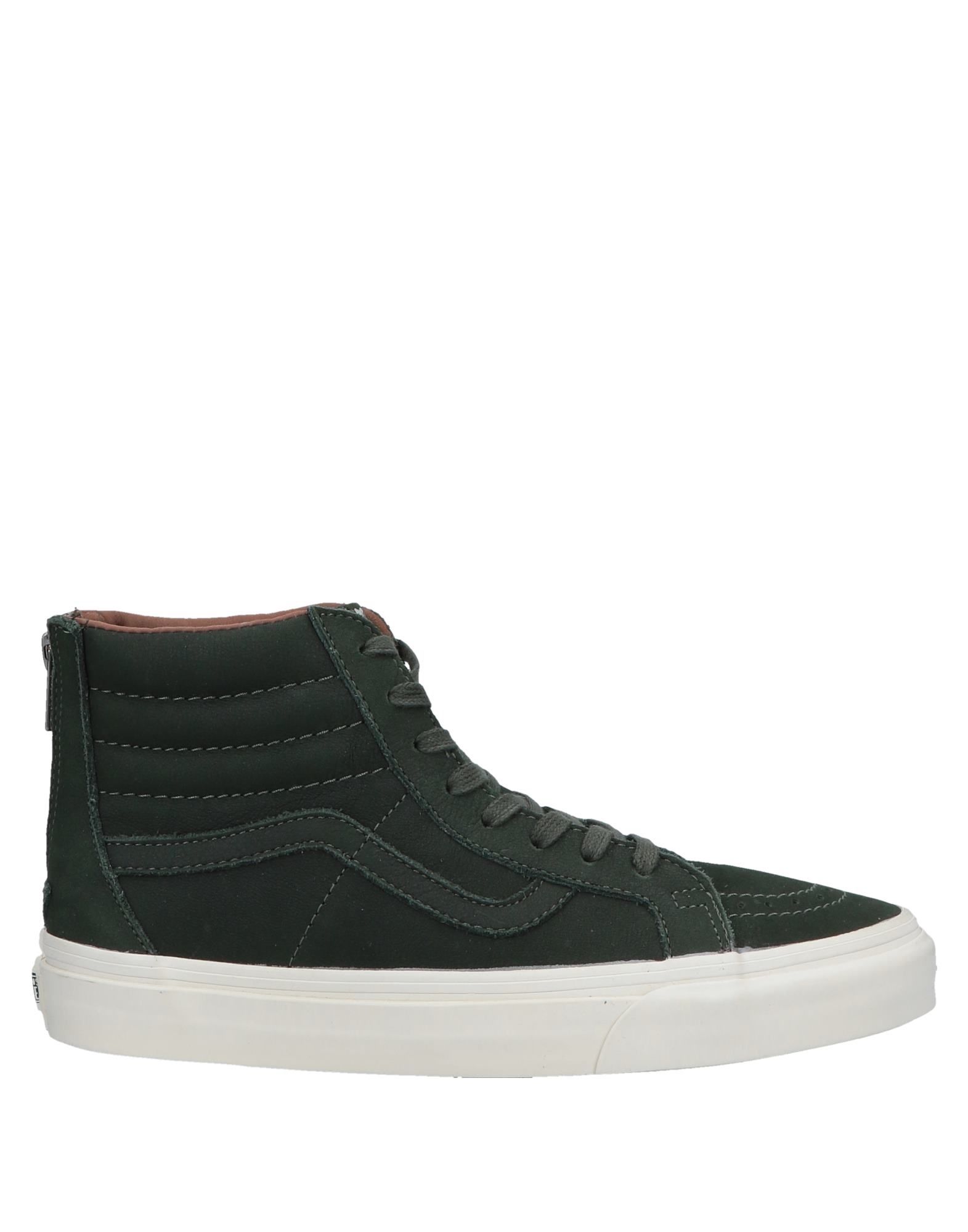 Shop Vans Man Sneakers Dark Green Size 8.5 Soft Leather