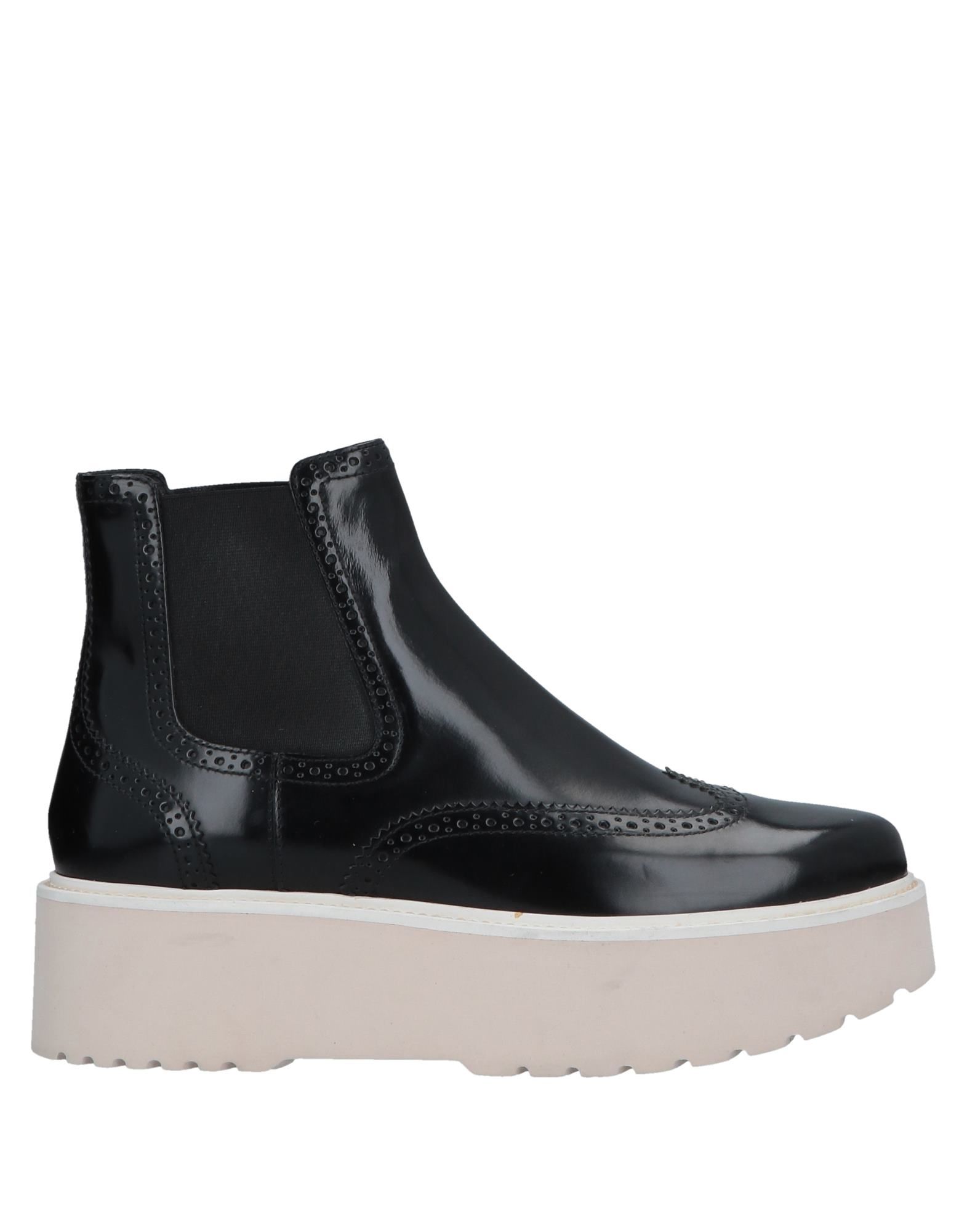 Shop Hogan Woman Ankle Boots Black Size 7.5 Soft Leather