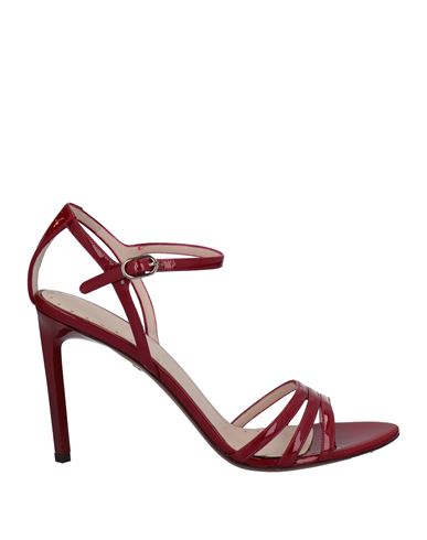 Woman Sandals Burgundy Size 11 Soft Leather
