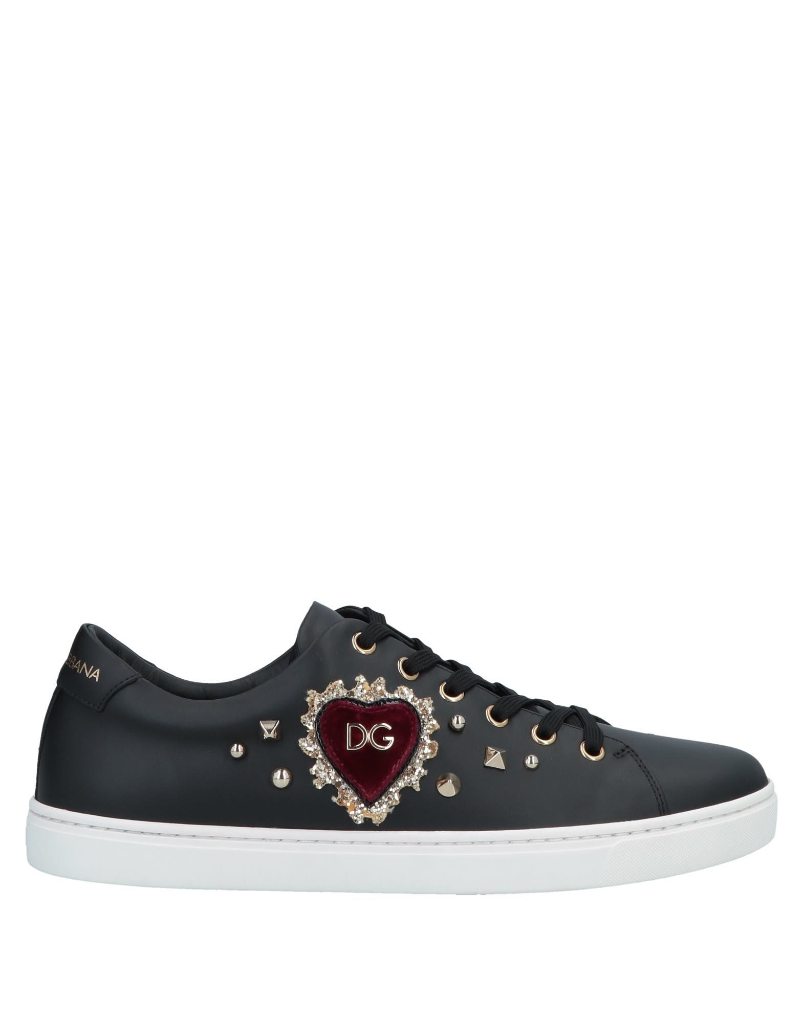 Shop Dolce & Gabbana Woman Sneakers Black Size 5.5 Soft Leather