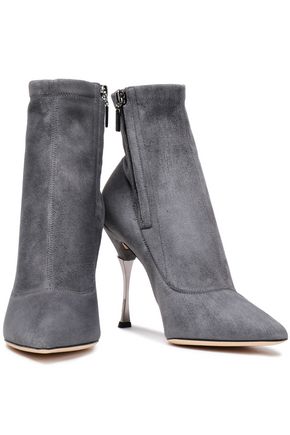 Dolce & Gabbana Woman Suede Ankle Boots Gray