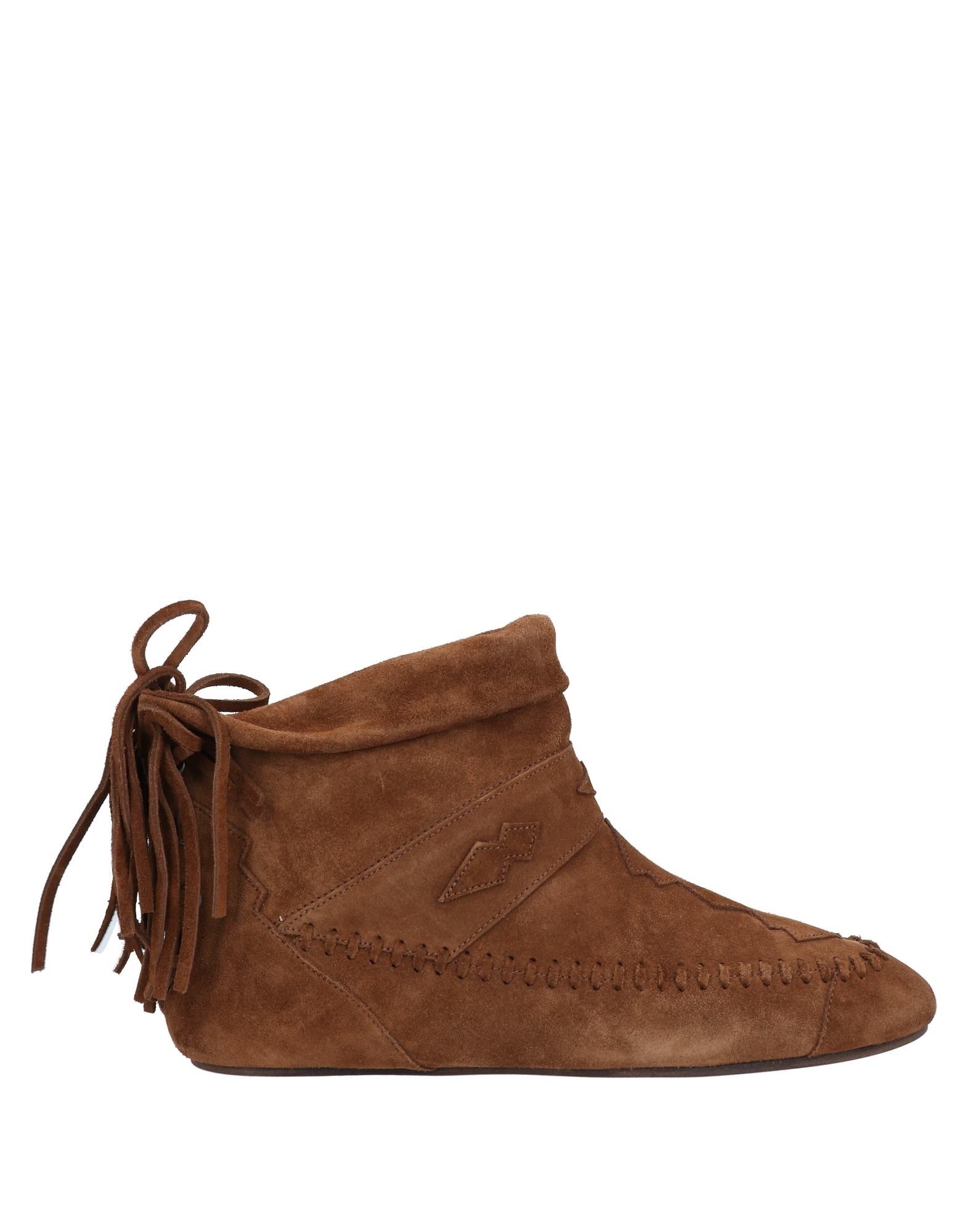 Saint Laurent Ankle Boots In Camel